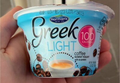 Greek light coffee nonfat yogurt