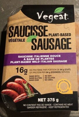 Saucisse végétale