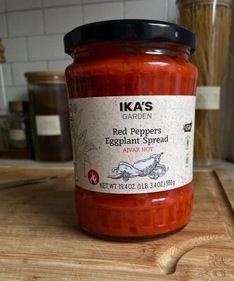 Red peppers eggplant spread