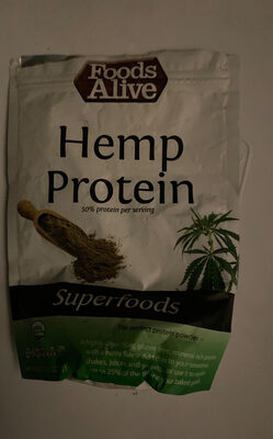 Food Alive, Raw Hemp Protein Powder