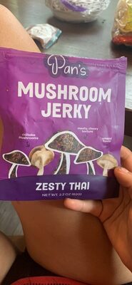 Mushroom Jerky Zesty Thai front packaging