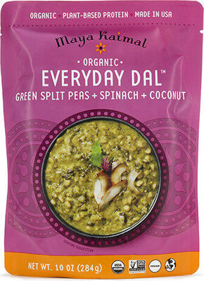 Organic Green Split Peas With Spinach And Coconut Dal