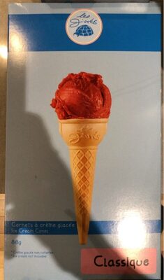 Cornets à crème glacée front packaging