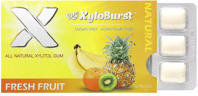 Xylitol chewing gum front packaging