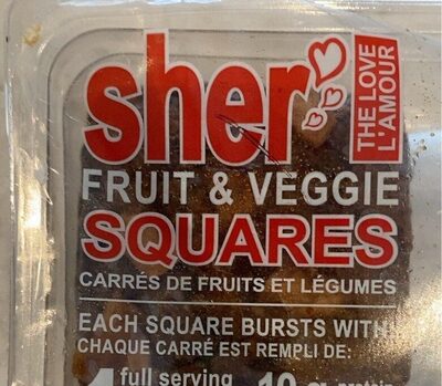 Fruit, veggie & Protein Squares, Cheery Very Berry