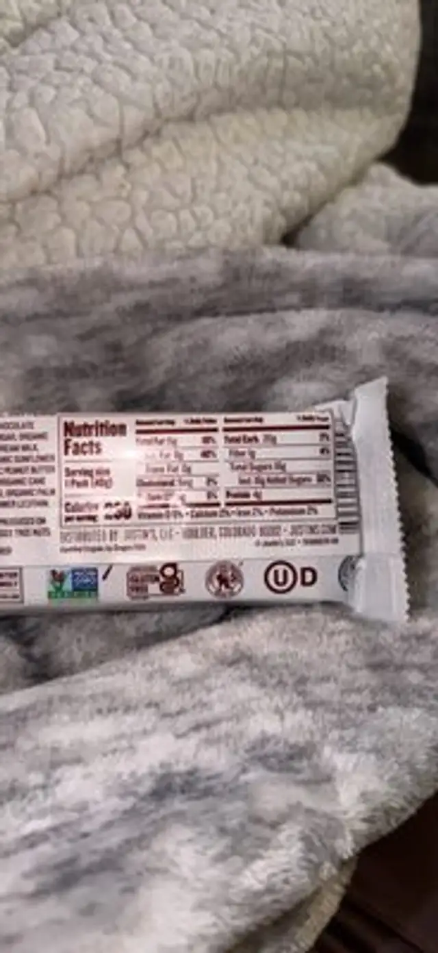Milk Chocolate Peanut Butter Cups nutrition facts table