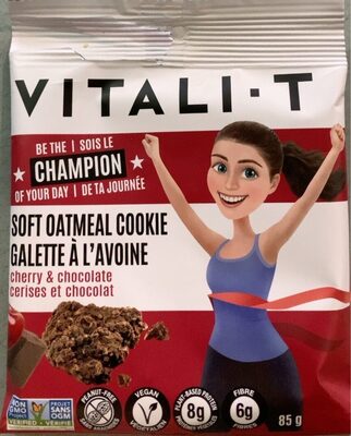 Cherry & Chocolate Oatmeal Snack front packaging