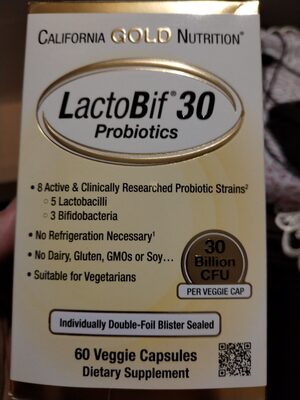 California Gold Nutrition, LactoBif® 30 Probiotics, 30 Billion CFU