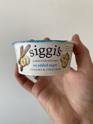 Strained whole-milk yogurt front packaging