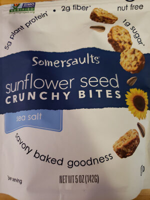 Sea salt sunflower seed crunchy bites