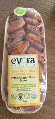 Organic Pitted Deglet Noor Dates front packaging