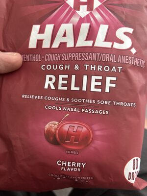 Halls cough & throat relief