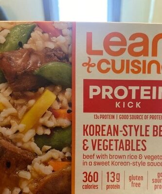 Korean style beef and vegetables