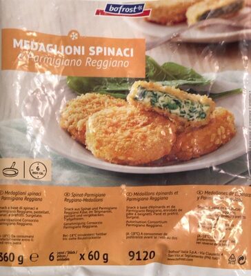 Medaglioni spinaci e parmigiano reggiano