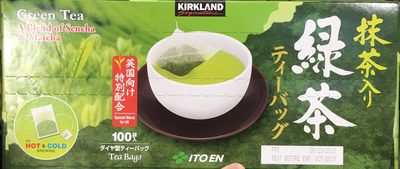 Green Sencha & Matcha Tea front packaging