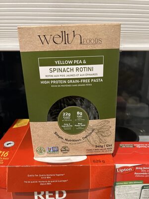 Yellow Pea And Spinach Rotini