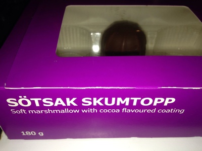 Sötsak Skumtopp - Confiserie guimauve avec nappage au cacao