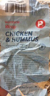 Chicken & Hummus Wrap front packaging