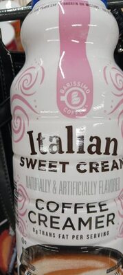 Italian sweet cream coffee creamer