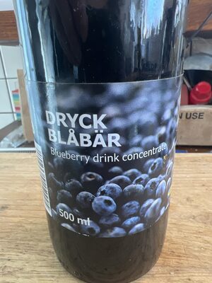 Dryck Blabär Blueberry drink concentrate