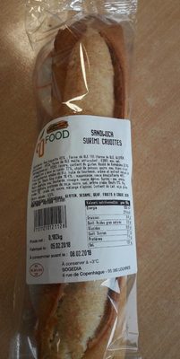 Sandwich Surimi crudités