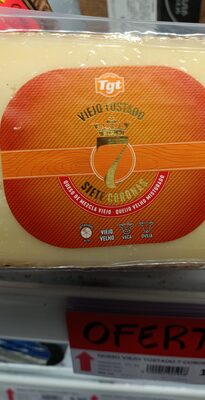 Queso viejo tostado front packaging