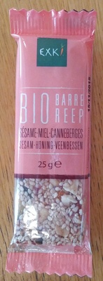 Barre sésame miel canneberges
