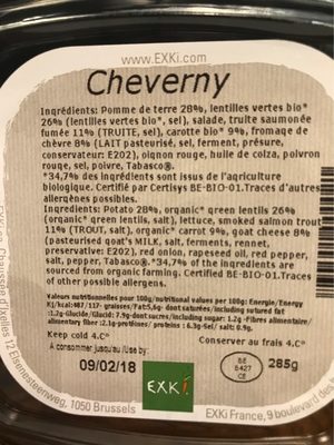Salade cheverny front packaging