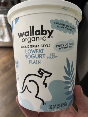 lowfat yogurt plain front packaging