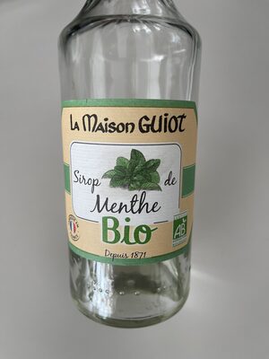 Sirop de menthe bio