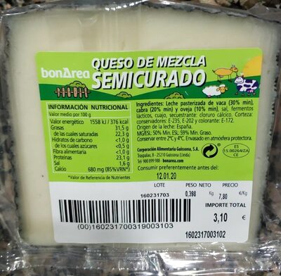 Queso de Mezcla semicurado