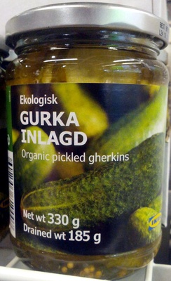 Ekologisk Gurka Inlagd front packaging