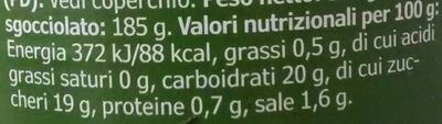 Ekologisk Gurka Inlagd nutrition facts table