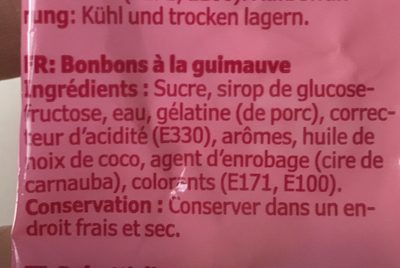 Godis paskkyckling ingredients label