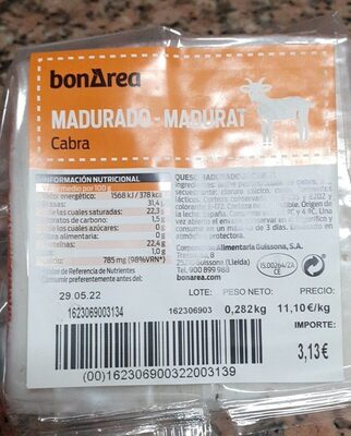 Madurado Cabra front packaging