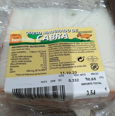 Queso madurado de cabra