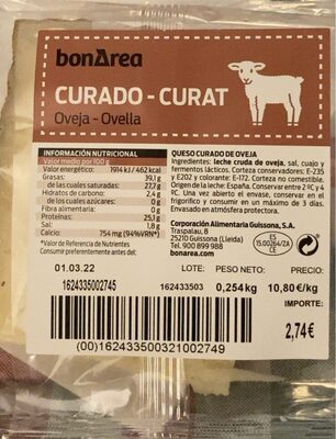 Curado oveja
