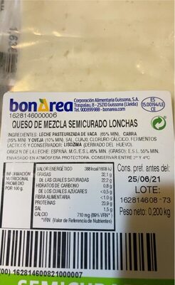 Queso mezcla semicurado lonchas