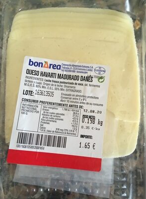 Queso harvati madurado danés