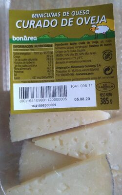 Minicuñas de queso curado de oveja