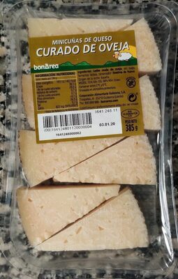 Minicuñas de queso curado de oveja