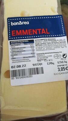 Queso emmental bonÀrea