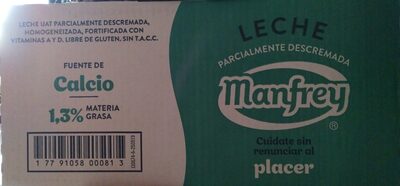 Leche parcialmente descremada