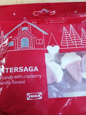 Vintersaga - Foam candy with crawberry and vanillaa flavour