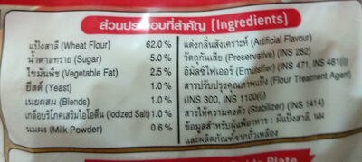FarmHouse Sliced Bread ingredients label