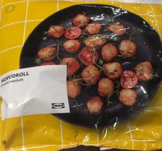 Huvudroll (Chicken meatballs) front packaging