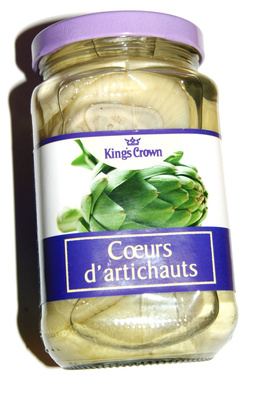 Coeurs d'artichauts front packaging