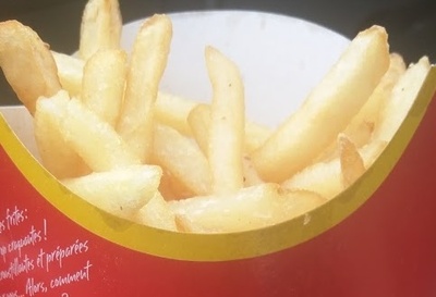 Frites Moyenne ingredients label