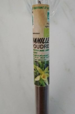Vanille poudre bio front packaging