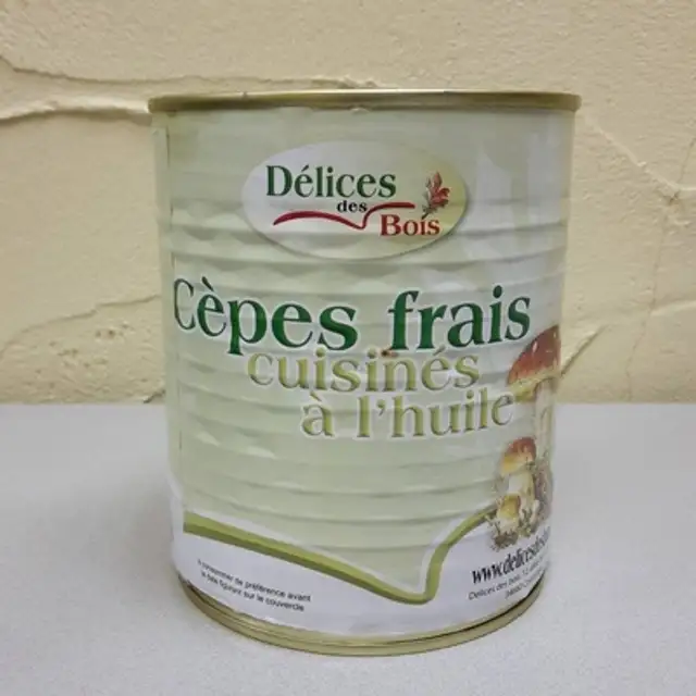 Boletus Edulis in Can ingredients label
